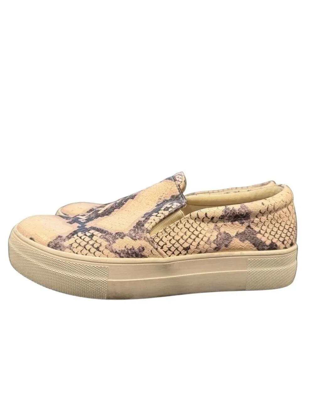 Steve Madden Snake‎ Print Slip-On Sneakers - Size 7
